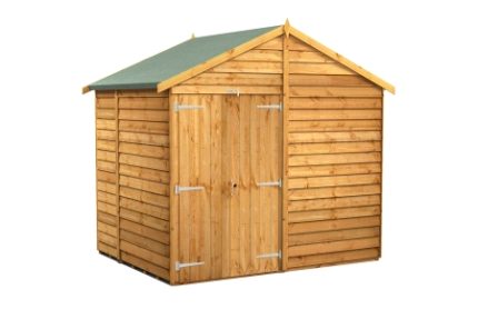 6 x 8 Power Overlap Apex Windowless Shed