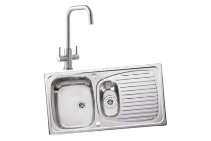 Leisure Euroline 994728 1.5 Bowl Inset Sink and Colmar Monobloc Sink Mixer Pack