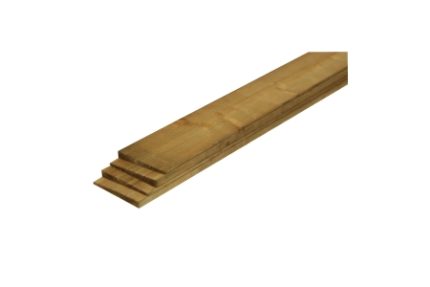 22mm x 125mm x 2.1m Brown Treated Featheredge 2EX