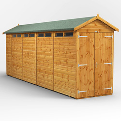 18 x 4 Power Pent Double Door Security Shed
