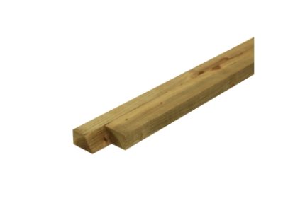 47mm x 125mm x 3.6m Brown Treated Cant Rail 2EX