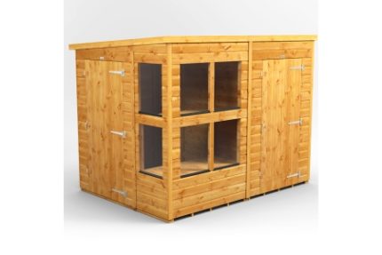 8 x 6 Power Pent Potting Shed With 4ft Side Store