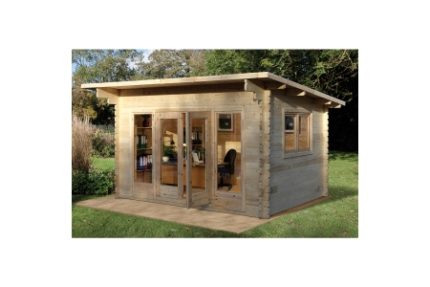 Forest Garden 4 x 3m Melbury Cabin Double Glaze Uderlay and Felt 34 Home Delivered