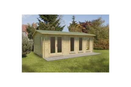 Forest Garden 6 x 4m Blakedown Log Cabin and Felt Shingles Home Delivered