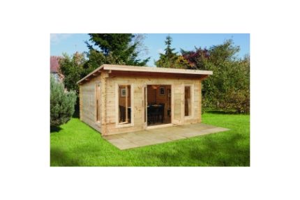 Forest Garden 5 x 4m Mendip Log Cabin Underlay and Felt 34