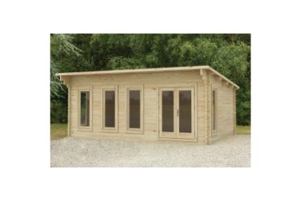 Forest Garden 6 x 4m Wolverley Log Cabin No Underlay Installed