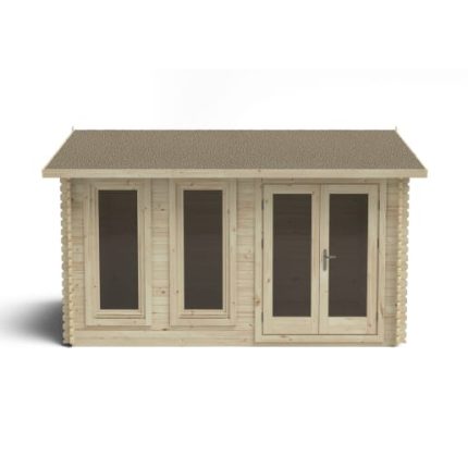 Forest Garden 4 x 3m Chiltern Cabin Single Glaze No Underlay