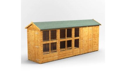 16 x 8 Power Pent Potting Shed With 6ft Side Store