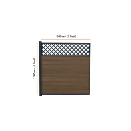 Piranha Composite Fence Diagonal Trellis