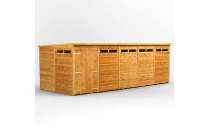20 x 8 Power Pent Double Door Security Shed