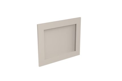 Integrated Extractor Door for Shaker Ultra Matt Light Grey 490mm x 596mm - FKKH0743