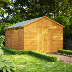 20 x 10 Power Apex Security Shed