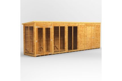 20 x 4 Power Apex Summerhouse