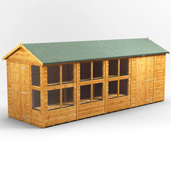 18 x 8 Power Pent Potting Shed With 6ft Side Store