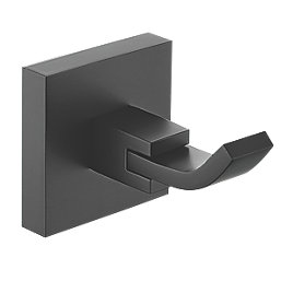 Bristan SQ HOOK BLK Square Hook Brass Black