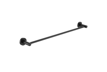 Bristan RD RAIL BLK Round Towel Rail Brass Black