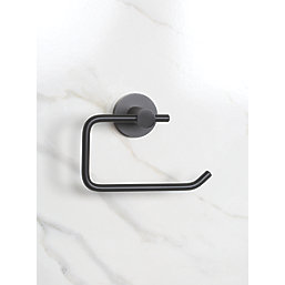 Bristan RD ROLL BLK Round Toilet Roll Holder Brass Black