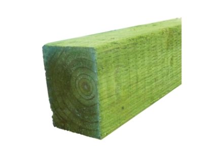 Green Treated UC4 Incised Fence Posts 100 x 100mm x 2.4m