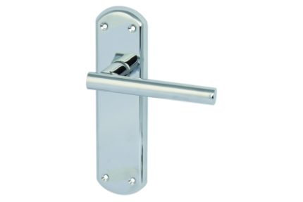 Varthern Lever Handle with Backplates for Latch Chrome 901.78.320