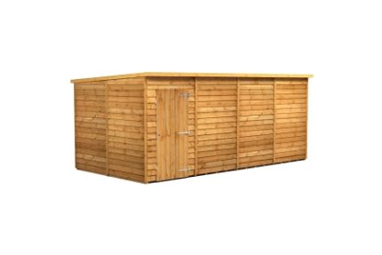 16 x 8 Power Overlap Pent Shed