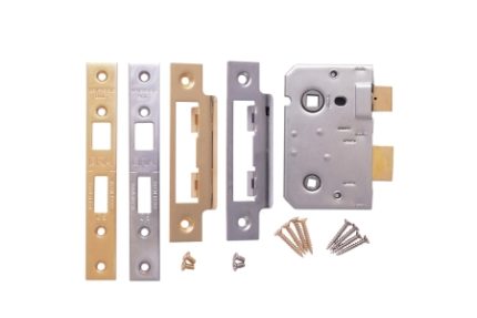 Era Euro Sashlock 64mm Chrome & Brass Striking Plates