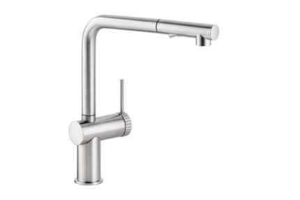 Abode AT2157 Fraction Pull Out Kitchen Mixer Tap Brushed Nickel