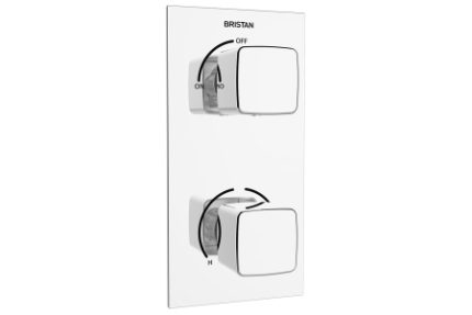Bristan COB SHCVO C Cobalt Recessed Thermostatic Dual Control Shower Valve Chrome