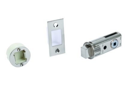 Union Fastlatch Round Bathroom Bolt Polished Chrome 2.5 in 60mm 911.22.835