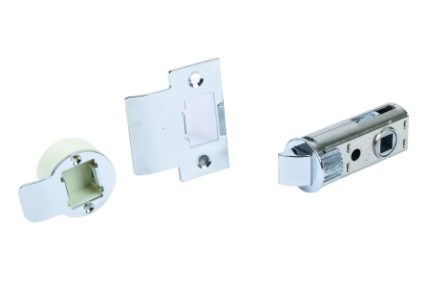 Union Fastlatch Round Push Fit Door Latch Polished Chrome 2.5 in 60mm 911.23.825