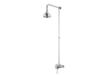 Bristan R2 SHXRR C Regency2 Thermostatic Surface Mounted Dual Control Shower Valve with Rigid Riser Chrome