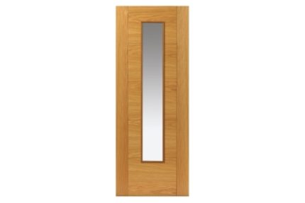JB Kind Internal Palomino Ladder Style Unfinished Glazed Door Oak 1981 x 838 x 35mm