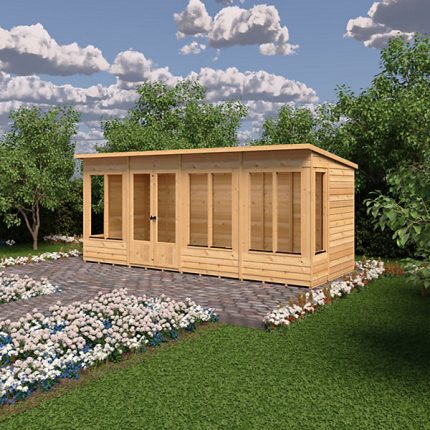 4 x 8 Power Pent Summerhouse