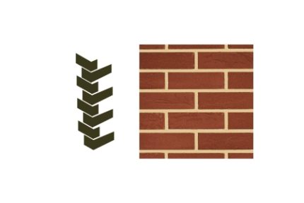 Weberwall Brick Corner Classic Red (8 per pack)