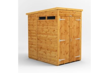 4 x 6 Power Pent Double Door Security Shed