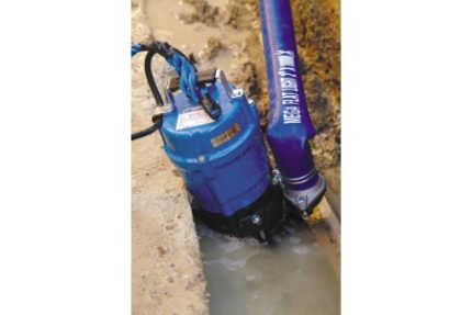 Tsurumi HS2.4S 240V Submersible Manual Pump with 2in 6m Layflat Hose