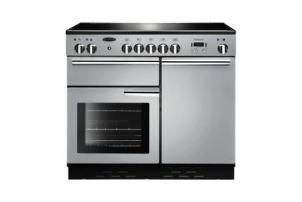 Rangemaster Professional Plus Induction Range Cooker 100cm Stainless Steel with Chrome Trim - PROP100EISS/C