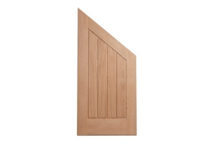 Heritage Custom Sized Angled Deluxe Mexicano Hardwood Oak Veneer Door Maximum Size 2150 x 1050 x 35mm