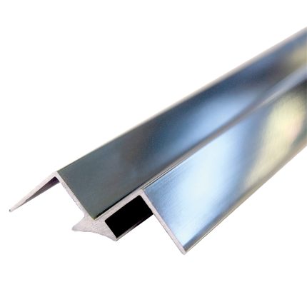 Multipanel Wall Panel Profile Type Y Last Corner Profile Bright Polished Silver