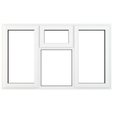 Crystal White Upvc Casement Clear Window 4P Top, Left and Right Hand Opening 1770 mm x 1040 mm