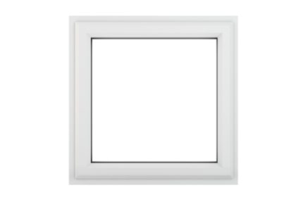 Crystal White Upvc Casement Clear Window 1P Top Opening 610 mm x 610 mm