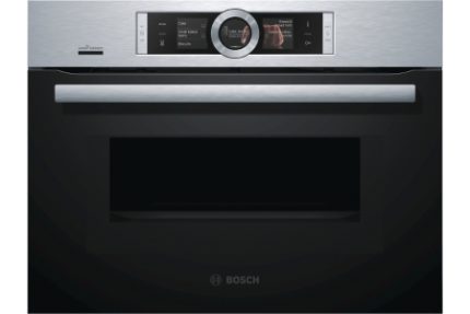 Bosch Serie 8 Home Connect Compact Oven & Microwave with Tft Touchscreen Stainless Steel - CMG676BS6B