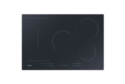 Neue 77cm Induction Hob with Touch Control Black Glass NFI 82