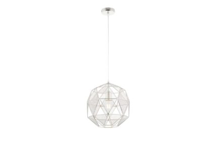 Endon Hex Pendant Light Chrome Plated