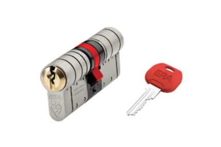 ERA 3 Star Fortress Double Cylinder Satin Nickel 40mm x 40mm BS-FOR-4040-DC-1
