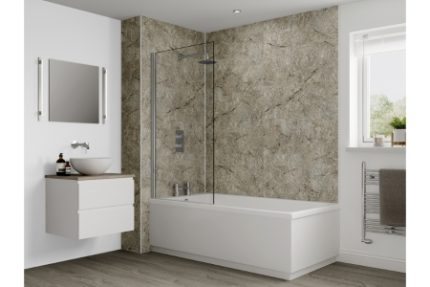 Multipanel Classic Bathroom Wall Panel Unlipped 2400 x 1200mm Antique Marble 701