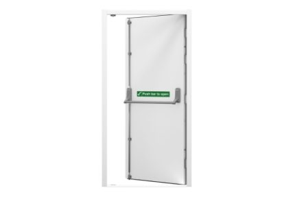 Lathams Left Hand Hinge Fire Escape Steel Door 2020 x 1095 x 90mm