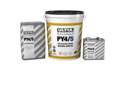 Ultracrete PY4 Polyester Resin Bedding Mortar 25kg Tub