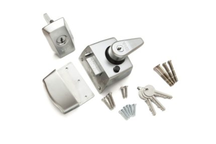 ERA 1830-35-1 British Standard High Security Nightlatch Satin Chrome 40mm