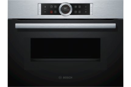 Bosch Serie 8 Compact Oven with Microwave and LED Lighting Stainless Steel - CMG633BS1B