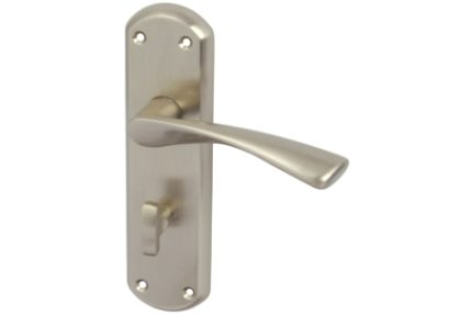 Hafele Olton Lever Latch Handle Satin Nickel